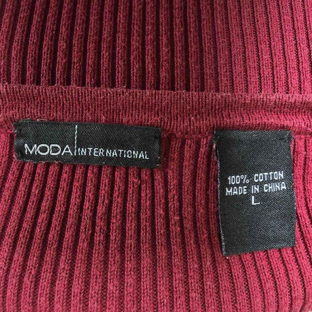 Moda International Ribbed Henley - Picture 4 of 5